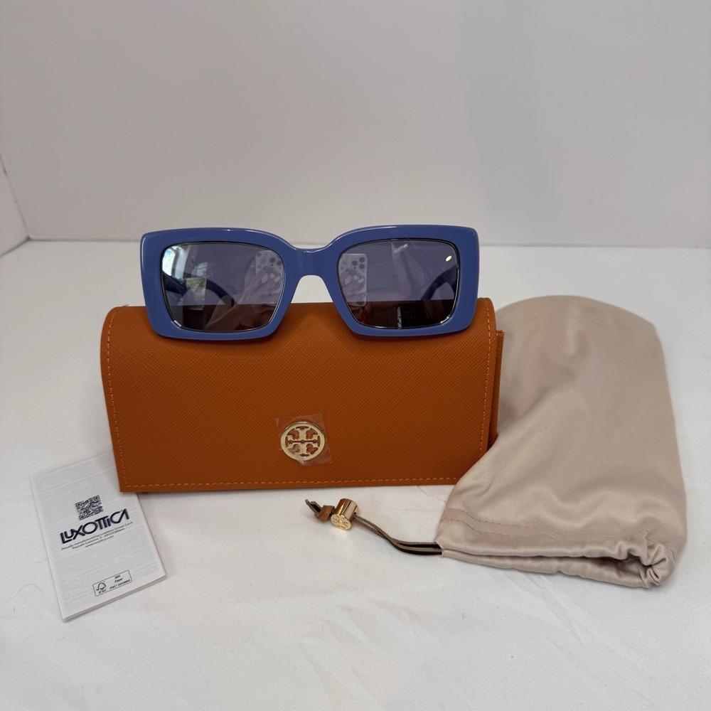 Tory Burch Sunglasses TY7188U Blue With Bag And Case New!